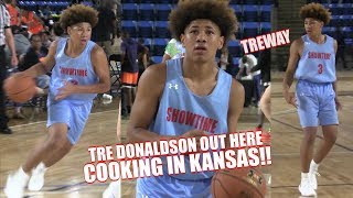 Showtime 2022 Tre quotTreWayquot Donaldson OUT HERE COOKING In Kansas Goes Off For 31 UA Rise Highlights [upl. by Somar142]