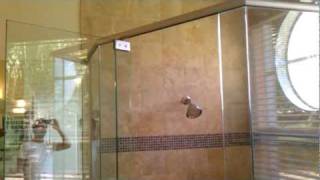 frameless shower door header sistem [upl. by Melba]