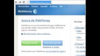 Crear tu cuenta WebMoney [upl. by Dorahs]