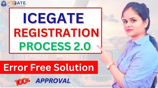 ICEGATE Registration Process  How to register in ICEGATE portal for Custom Clearance exim [upl. by Nooj]