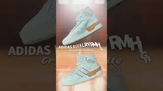 Adidas Rivalry RM High  Crystal White 🧊 unboxing adidas boost shoes sneakers kicks shorts [upl. by Garris]