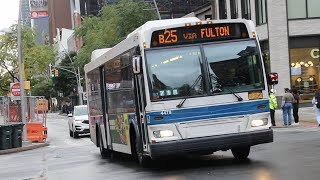 NYCT Bus 2009 Orion VII Next Gen 4478 on the B25 along Fulton Street w 4448 B26  4047 B52 [upl. by Keynes]