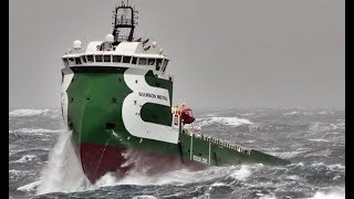 Top 10 ships in storm Part 2 Terrifying Monster Waves [upl. by Yelsek]