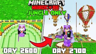 I Survived 2700 Days in Jungle Only World Minecraft Hardcorehindi [upl. by Aleiram]