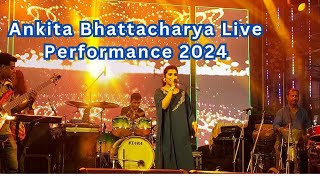 Saregamapa Champion Ankita Bhattacharya Live Performance at বাজলো পুজোর ঘন্টা ২০২৪ Ultadanga [upl. by Auof]