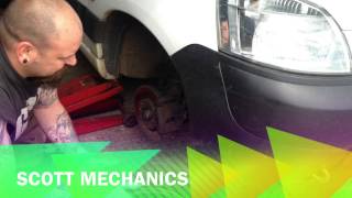 Wheel bearing on 2004 Citroen berlingo by Scott mechanics [upl. by Elbas]