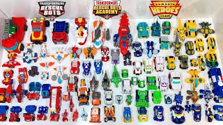 Every Transformers Rescue Bots Toy We Own UPDATE Over 100 Rescue Bots [upl. by Maroney]