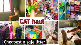 Cat Haul  cheap and safe cat litter Cat Supermarket [upl. by Eninaj]