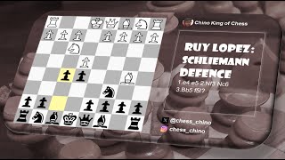 Schliemann Defence in the Spanish Game [upl. by Sousa931]