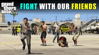 FIGHT WITH OUR BEST FRIENDS  GTA V GAMEPLAY  TECHNO GAMERZ GTA 5 144 GTA V 144 [upl. by Neelyam]