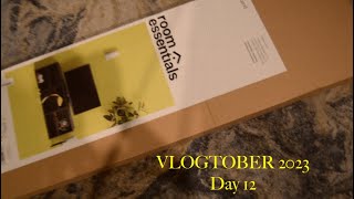 Assembling the Target TV Stand  Vlogtober Day 12 [upl. by Alameda]