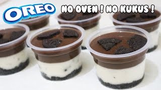 Resep Puding Oreo Coklat Lumer  Oreo No Bake Dessert [upl. by Fem703]