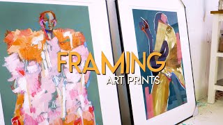 How to frame your GICLEE ART PRINTS like a pro ✸ Art Framing Tutorial [upl. by Idnaj]