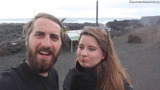 VLOG31 Mit dem Wohnmobil auf Lanzarote Salinas de Janubio Los Hervideros und El Golfo [upl. by Alis823]