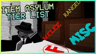 The ULTIMATE Item Asylum Tier List [upl. by Gav673]