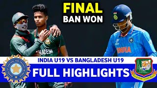 Full Highlights  India Vs Bangladesh U19 Asia Cup Match 15 Final 2024  IND VS SL [upl. by Jankey]