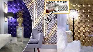 WOW DOLLAR TREE WALLs With Table Mats and More WALL Decor IDEAS To Try Out in 2022 [upl. by Simpkins85]