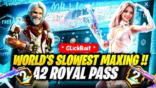 Maxing Out New A2 Royal Pass  A2 Royal Pass Maxing Out  New Upgradable UMP Skin [upl. by Aubrie]