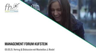 Management Forum Kufstein 05052021 Maximilian Riedel [upl. by Beitnes]