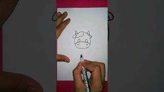 How to Draw a Cow  Simple Easy Drawing  Step by Step [upl. by Sima]