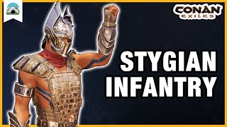 Stygian Infantry Armor – Battle Pass Armor Showcase  Conan Exiles Age of War [upl. by Iris]