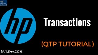 Transactions  HP UFT QTP TutoriaL 27 [upl. by Aneerb36]