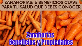 Zanahorias 6 Beneficios Clave para Tu Salud que Debes Conocer  Zanahorias Beneficios y Propiedades [upl. by Hashimoto657]