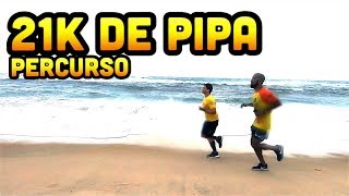 Percurso do 21k de Pipa  BORA CORRER GALERA [upl. by Eidnew]