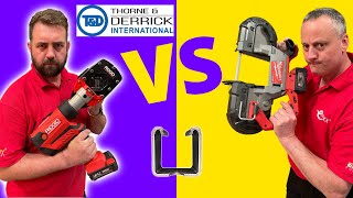 Ridgid Strut Slayer vs Milwaukee Band Saw [upl. by Dj]