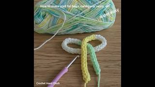 Decorate your bag and cardigan with crochet cord ties🤣 [upl. by Catrina]