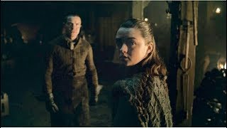 Arya reunites with Gendry and The Hound  Game of thrones 8x01 [upl. by Yelsek]