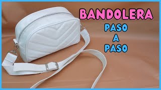 Como hacer una cartera Bandolera paso a paso  moldes para descargar PDF gratis [upl. by Lasser599]