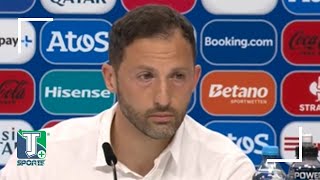 Domenico Tedesco weigert sich nach Belgiens Niederlage gegen die Slowakei Offizielle zu kritisieren [upl. by Isa470]