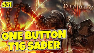 One Button T16 Build Diablo 3 Season 31  Automatic Fist of Heavens Crusader [upl. by Arihay]