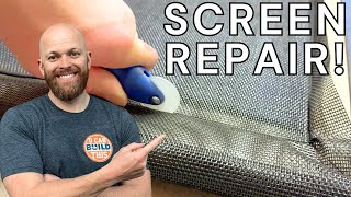 How to Repair a Screen Door or Window  5Steps [upl. by Resiak772]