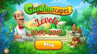 Gardenscapes Levels 20002019 walkthrough ios android [upl. by Giffy]