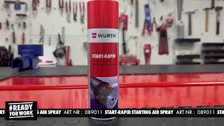 WÜRTH START RAPID STARTING AID SPRAY 089011 [upl. by Mali304]