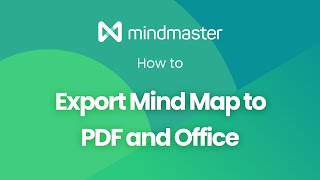 How to Export Mind Map to PDF and Office  EdrawMind formerly MindMaster Tutorial [upl. by Nhor835]