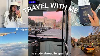 STUDYING ABROAD in BARCELONA  travel vlog [upl. by Lalage873]