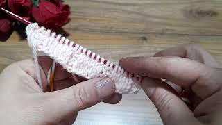 easy and beautiful knitting partten ikişişörgüler [upl. by Alexandre537]