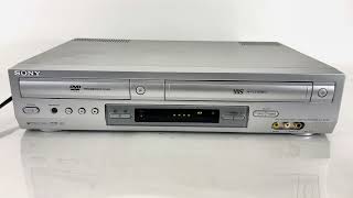 Sony SLVD300P DVD VCR Combo Player VHS Recorder 4 Head [upl. by Nosliw]