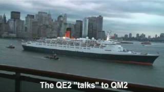 QE2 Final Transatlantic sailing As viewed from my balcony on the QM2 16th October 2008 [upl. by Puiia]