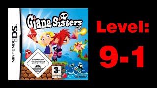 Giana Sisters DS Level 91 all red diamonds NDS JumpnRun Gameplay Walkthrough no commentary [upl. by Walcott]