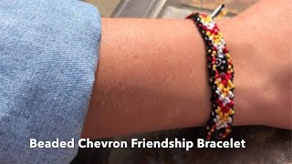 Beaded Chevron Friendship Bracelet [upl. by Sissel963]