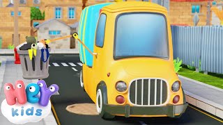 The Garbage Truck song for kids 🚚 Nursery Rhymes by HeyKids [upl. by Htiffirg]