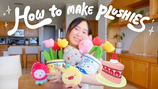 How to Make Plushies 🍓 start to finish designing amp manufacturing [upl. by Furey]