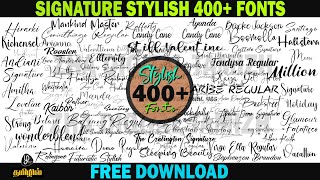 stylish english fonts free download English font Signature stylish english fonts pc amp laptop [upl. by Womack347]