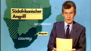 ARD Ansage Karin TietzeLudwig Tagesschau Programmvorschau Sendeschluss 31011981 [upl. by Naji]