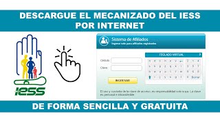 Imprimir Mecanizado del IESS o Historia Laboral por Internet [upl. by Hadeis]