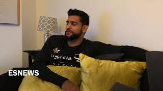 Amir Khan on Mikey Garcia vs Errol Spence  esnews [upl. by Osswald433]